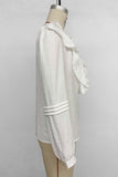 Ruffled V-Neck Blouse