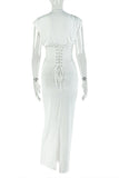 Draped Front Casual Maxi Dress