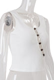 Button-Accented Tank Top