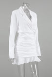 Tailored Wrap Casual Dress