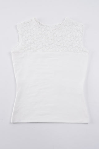 Lace-Detail Sleeveless Top
