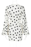 Polka Dot V-Neck Casual Dress