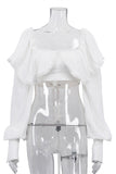 Elegant Ruffle Off-Shoulder Blouse