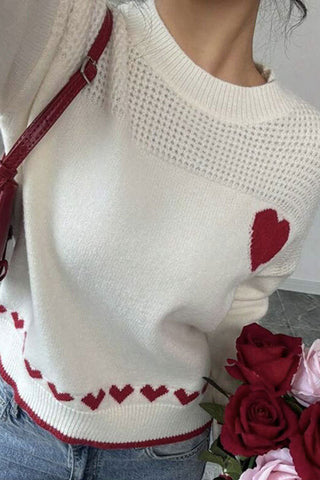 Heart Detail Casual Sweater