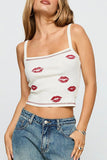 Kiss-Print Tank Top