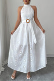 Sleeveless Eyelet Dress