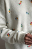 Floral Pattern Sweater