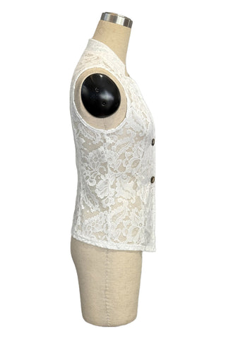Lace Button-Front Camisole