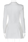 Tailored Button-Front Casual Dress