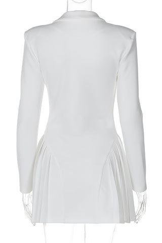 Tailored Button-Front Casual Dress