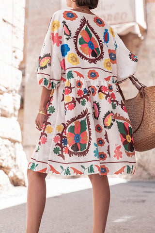 Floral Print Casual Dress