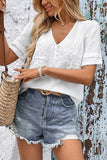 Floral Plunge Neck Blouse