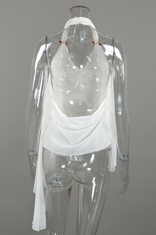 Halter Neck Layered Blouse