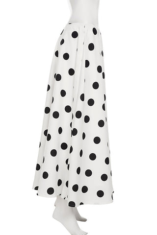 Polka Dot Maxi Skirt