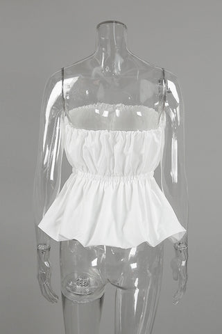 Strapless Ruched Tank Top