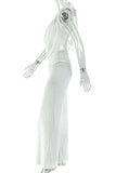 Draped Neck Pants Set