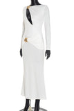 Elegant Cut-Out Evening Dress
