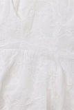 V-Neck Puff Sleeve Casual Dress