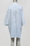 Relaxed Button-Up Casual Cover-Up