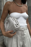 Strapless Ribbed Tank Top