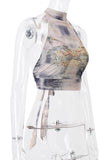Tie-Back Halter Top