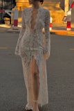Long Lace Casual Dress