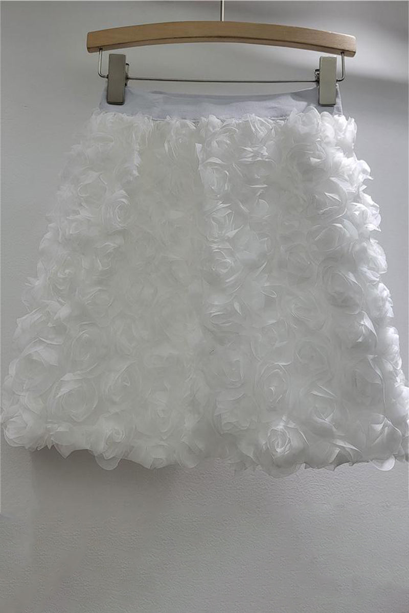 Floral Embellished Mini Skirt