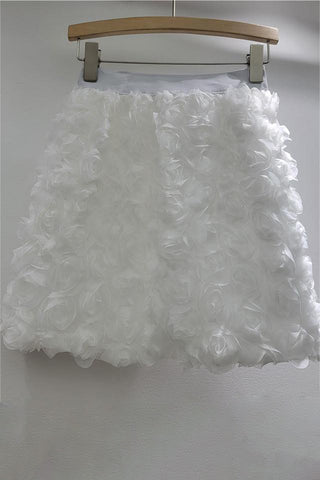 Floral Embellished Mini Skirt