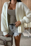 Open-Front Knit Cardigan