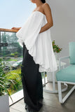 Strapless Draped Blouse
