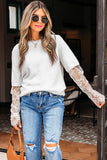 Lace Sleeve Sweater