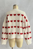Heart Patterned Sweater