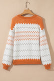 Geometric Pattern Knit Sweater