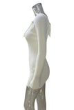 Off-Shoulder Ribbed Casual Dress