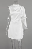 Asymmetric One-Shoulder Evening Dress