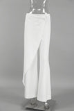 Elegant Wide-Leg Wrap Pants