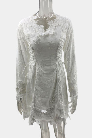 Lace Flare Casual Dress