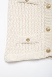 Button-Front Sweater Vest