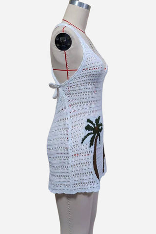 Tropical Crochet Cover-Up Dress