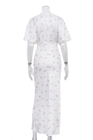 Elegant V-Neck Maxi Dress