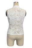 Lace Button-Front Camisole