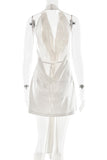 Elegant Halter Tie Mini Dress