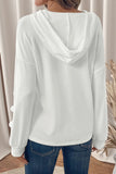 Lace-Detail Hooded Sweatshirt