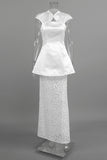 Elegant Skirt Set with Lace Accents