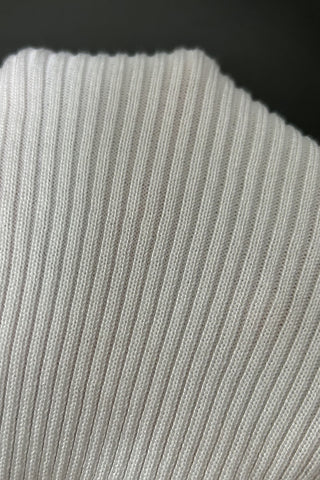 Button-Front Ribbed Dress