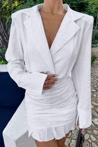 Tailored Wrap Casual Dress