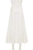 Elegant Lace-Trimmed Maxi Skirt