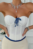 Elegant Bow-Detail Corset Tank Top