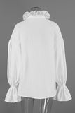 Elegant Ruffle-Collar Blouse