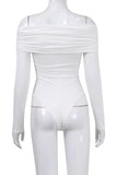 Off-Shoulder Wrap Bodysuit